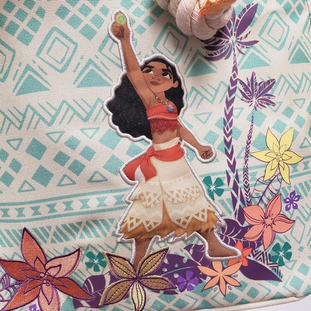 Disney Moana Beach Tote Bag Embroidered - Picture 12 of 12